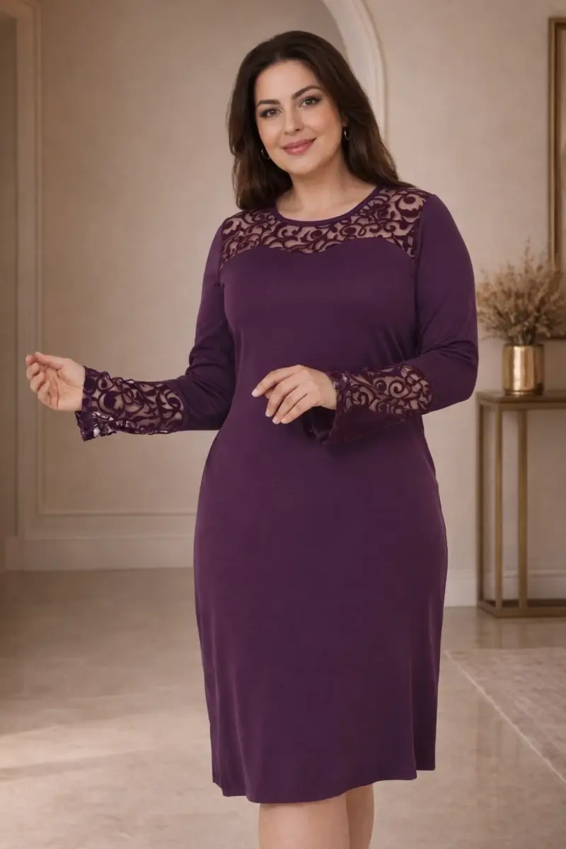 Rochie Raluca Mov Pruna